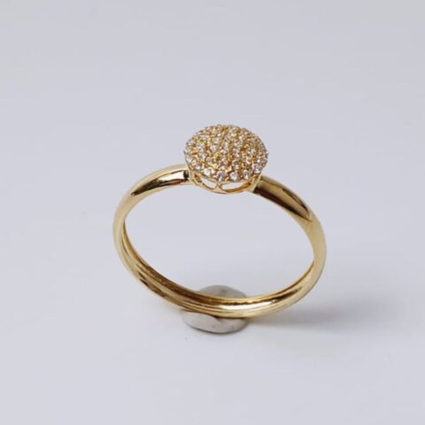 Anel Red Jr. P em ouro 18k com 36 pedras.