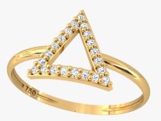 ANEL TRIANGULO 22 PEDRAS