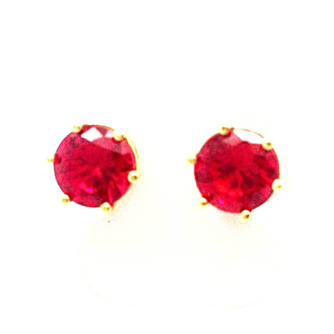 Brinco Ponto de Luz 6 garras com 2 pedras de 6,0 mm