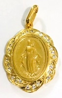 PINGENTE NOSSA SENHORA 24 PEDRAS