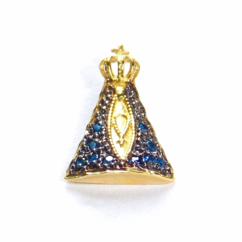 PINGENTE NOSSA SENHORA P 10 PEDRAS